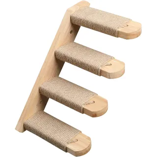 Kletterwand Katzen, Katzentreppe Wand, Wandliege Katzen, Aus Massives Gummiholz,