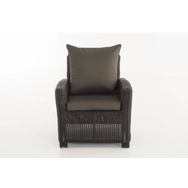 CLP Fisolo 5mm Loungesessel schwarz/anthrazit