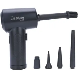 casativo tools Leistungsstarkes Akku-Druckluftgebläse zum Reinigen & Aufblasen, 7kPa, inkl. 5 Aufsätze, kompakt & vielseitig, ideal für Auto, Haushalt & Outdoor