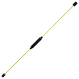 Sport-Tec Schwingstab für Tiefenmuskulatur, Schwungstab für Vibrationstraining flexibel inkl. Übungsposter, 159 cm, Limone