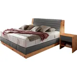 alina Boxspringbett »Chalet«, Grand Comfort TF 1000 PM, Zirbenholz natur geölt grau