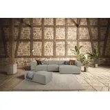 W.Schillig Ecksofa »around-the-block« mit eleganter Biese, mit Federkern, Breite 341 cm