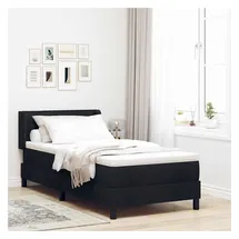 vidaXL Boxspringbett 90 x 200 cm Schwarz