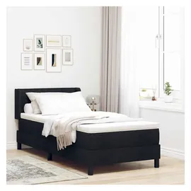 vidaXL Boxspringbett 90 x 200 cm Schwarz