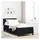 vidaXL Boxspringbett 90 x 200 cm Schwarz