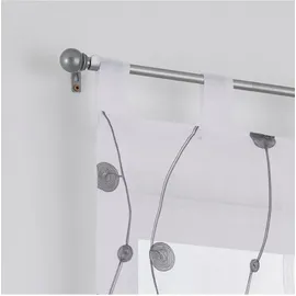 Kutti Raffrollo HEINE HOME Gr. 3, grau weiß), B:80cm H:140cm, Raffrollos,