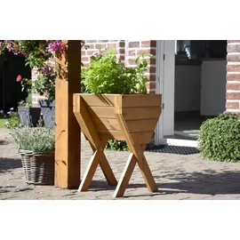 Dobar Kleines Hochbeet 39 x 40 x 61 cm Braun