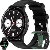 Herren-Smartwatch mit Telefonfunktion, 5ATM wasserdicht, 123 Sportmodi, Aktivitätstracker, Fitnessuhr 1,39 Zoll Touchscreen für Android iOS - Schwarz