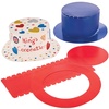 Rot-Weiß-Blau Zylinder Bastelsets (Pro Set 3) Coronation Partyzubehör