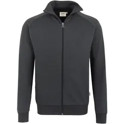 Sweatjacke "COLLEGE" 606 mit Reißverschluss - 3XL - anthrazit