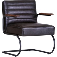 GUTMANN FACTORY Loungesessel »Barcelona«, Ledersessel, Relaxsessel anthrazit, , 31611510-0