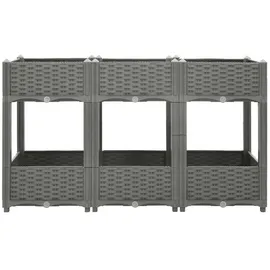 vidaXL Hochbeet 120x40x71 cm Polypropylen