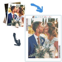 ARTULIO Diamond Painting Set 40x60cm Personalisieren Sie Ihr Foto - 5D Daiments Painting Zubehör - Ihr eigenes Foto fertigen personalisiert an - Crystal Art Wand Deko