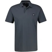 Lerros Poloshirt LERROS "Maskulines Poloshirt mit griffiger Struktur in großen Größen", Herren, Gr. 3XL, grau (lava grau), 100% Baumwolle, ohne Ausschnitt, Shirts