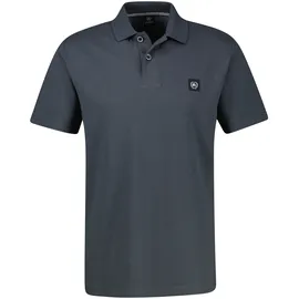 Lerros Poloshirt LERROS "Maskulines Poloshirt mit griffiger Struktur in großen Größen", Herren, Gr. 3XL, grau (lava grau), 100% Baumwolle, ohne Ausschnitt, Shirts