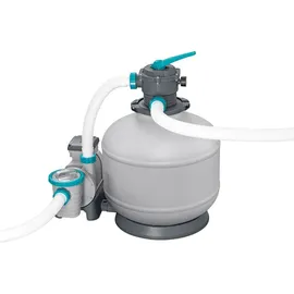 BESTWAY  Flowclear Sandfilteranlage mit Zeitschaltuhr 11.355 l/h 500 W (2025) grau/blau