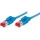 TecLines Patchkabel S/FTP, PiMF, Cat 6, blau, 7,5 m Halogenfrei, mit Leoni-Kabel und Hirosesteckern TM21 (bisherige Bezeichnung
