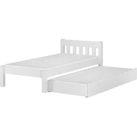 Erst-Holz Einzelbett V-60,38-09F 90 x 200 cm Kiefer massiv weiß