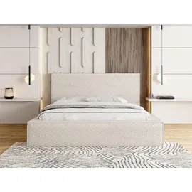 WFL GROUP Polsterbett 200 x 200 cm Beige