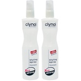 Clynol Xtra Stron Styling Spray 2 x 250 ml, 1er Pack (1 x 0,5 L), fein dezent