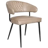 LC Home Esszimmerstuhl »Buffalo« Braun Leder Industrial Retrostuhl grau