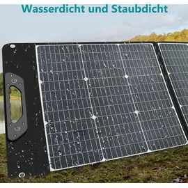 SWAREY Faltbares Solarpanel 200W Monokristallines Solarmodul für Powerstation Garten Camping RV Wandern Tablet