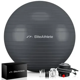 elite athlete EliteAthlete® Gymnastikball - Sitzball - 75cm grau 75 CM