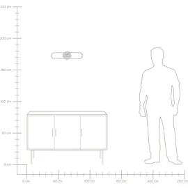 Beliani Krang (50x14x2) Silber