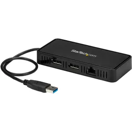 Startech USB auf Dual DisplayPort - Mini Dock - Mac und Windows - Dual 4K 60Hz - GbE - DisplayPort Hub - Dual Monitor Dockingstation (USBA2DPGB)
