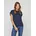 Viellette S/S Satin Top Blau XS
