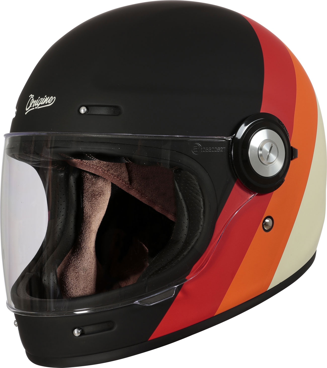 Origine Vega Primitive, casque intégral - Mat Beige/Orange/Rouge/Noir - XXL