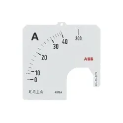 ABB SCL-A5-40/72 Amperemeter Skale Stromwandleranschluss 40/5A 2CSG122128R5011 SCLA54072