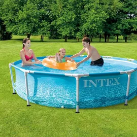 Intex Beachside Metal Frame Pool Set 305 x 76 cm inkl. Filterpumpe