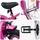 vidaXL Kinderfahrrad 14 Zoll Dunkelrosa