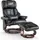 MCombo Relaxsessel Fernsehsessel 360° drehbar Massagesessel mit Fußhocker 9068 - Schwarz