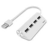 Hama USB-Hub 4 Ports, USB 2.0 weiß