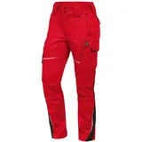 Triuso Leibwächter Damen Bundhose ohne Knietaschen Flex-Line FLXDHO22 Gr. 48 rot/schwarz