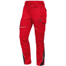 Triuso Leibwächter Damen Bundhose ohne Knietaschen Flex-Line FLXDHO22 Gr. 48 rot/schwarz