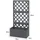 [en.casa] Pflanzkasten mit Spalier Amstelveen 135 x 65 x 30 cm Grau