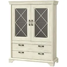 Forte Highboard 123 x 162,3 x 48,2 cm Weiß