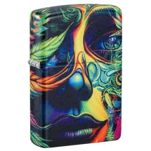 Zippo Sturmfeuerzeug - Cannabis Woman, 540°, Color Image - Nachfüllbar - Wiederverwendbar - Windfestes Design - Geschenkbox - Made in USA