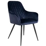 ebuy24 Esszimmerstuhl Hasse Blau 2er Set | Gr.: onesize