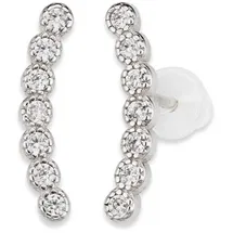 Bruno Banani Ohrstecker Ear Climber Silber 925 mit Zirkonia 925
