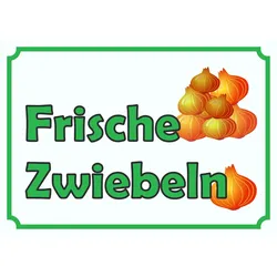 Verkaufsschild Schild Zwiebeln A0 (841x1189mm)