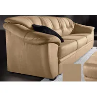 3-Sitzer SIT & MORE "Safira", braun (cappuccino), B:198cm H:90cm T:90cm, NaturLeder (in Sitz und Rücken, Korpus in passendem Kunstleder);Luxus-Microfaser;Luxus-Kunstleder;Primabelle-Microfaser, Sofas, inklusive komfortablem Federkern, wahlweise mit Bettfunktion