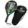 Matchu Sports Padel Schläger Bear - Schwarz mit farbigem Aufdruck 100% Carbon-Rahmen