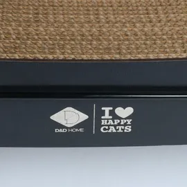 D&D Wandregal Ersatz-Pappe gewellt I Love Happy Cats "David" braun/schwarz - Braun/Schwarz