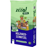 EUFLOR Zero! Bio Holzhackschnitzel Rindenmulch Hackschnitzel Dekomulch 60l