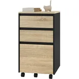 Woltu Rollcontainer 40 x 70 x 40 cm beige