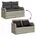Garten-Sofa-Set 7-tlg hellgrau Polyrattan